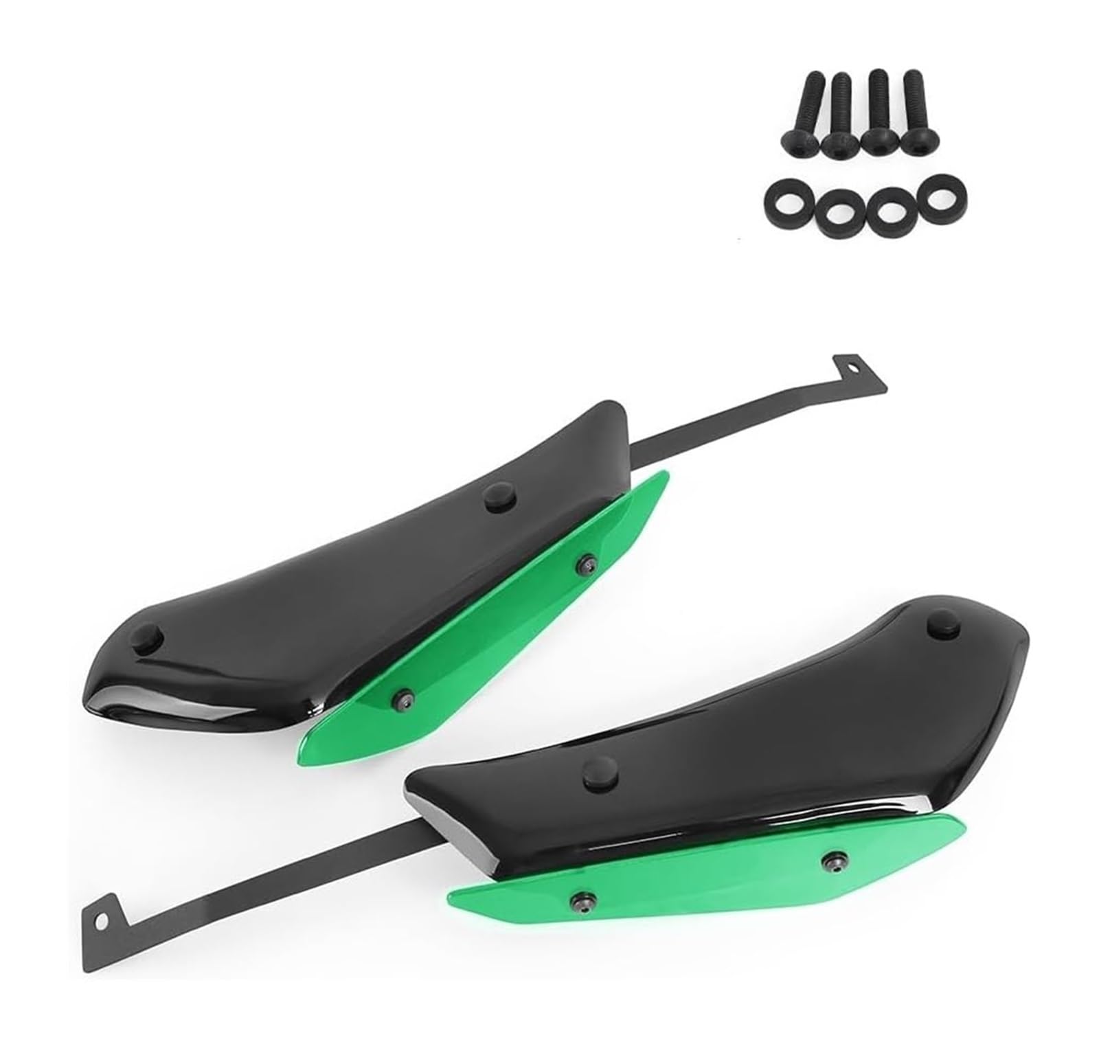 Seitenluftkanal Abdeckung Für A&prilia Für RSV4 RF RR 2015-2020 Motorrad Side Down Force Spoiler Front Winglet Downforce Verkleidung Aerodynamische Feste Flügel Seitenverkleidung(Bright Black-Green) von SRVSQTPTVK