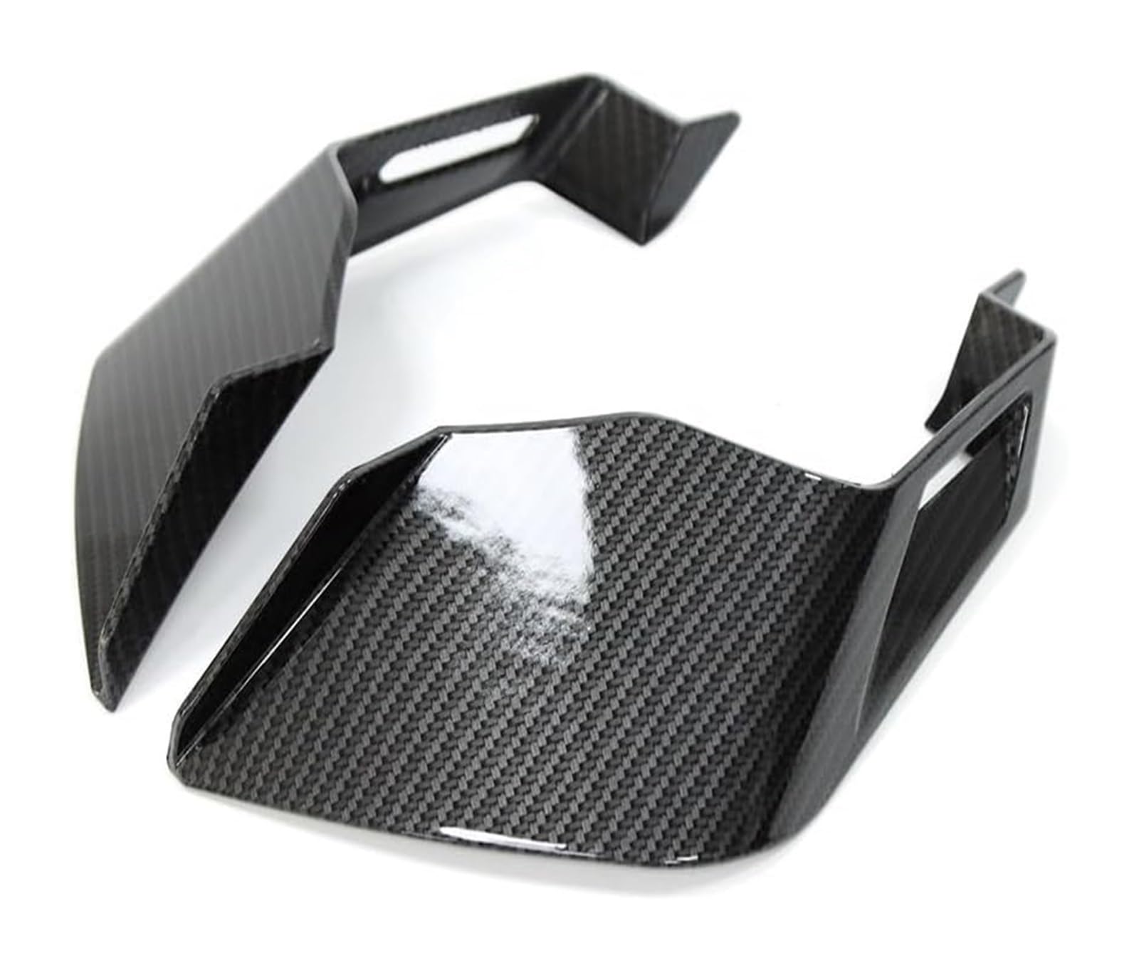 Seitenluftkanal Abdeckung Für A&prilia Für Tuono Für V4 1100 2023 Universal Downforce Spoiler Aero Winglets Seite Windabweiser Windschutzscheibe Aerodynamisch Seitenverkleidung(Carbon Fiber) von SRVSQTPTVK