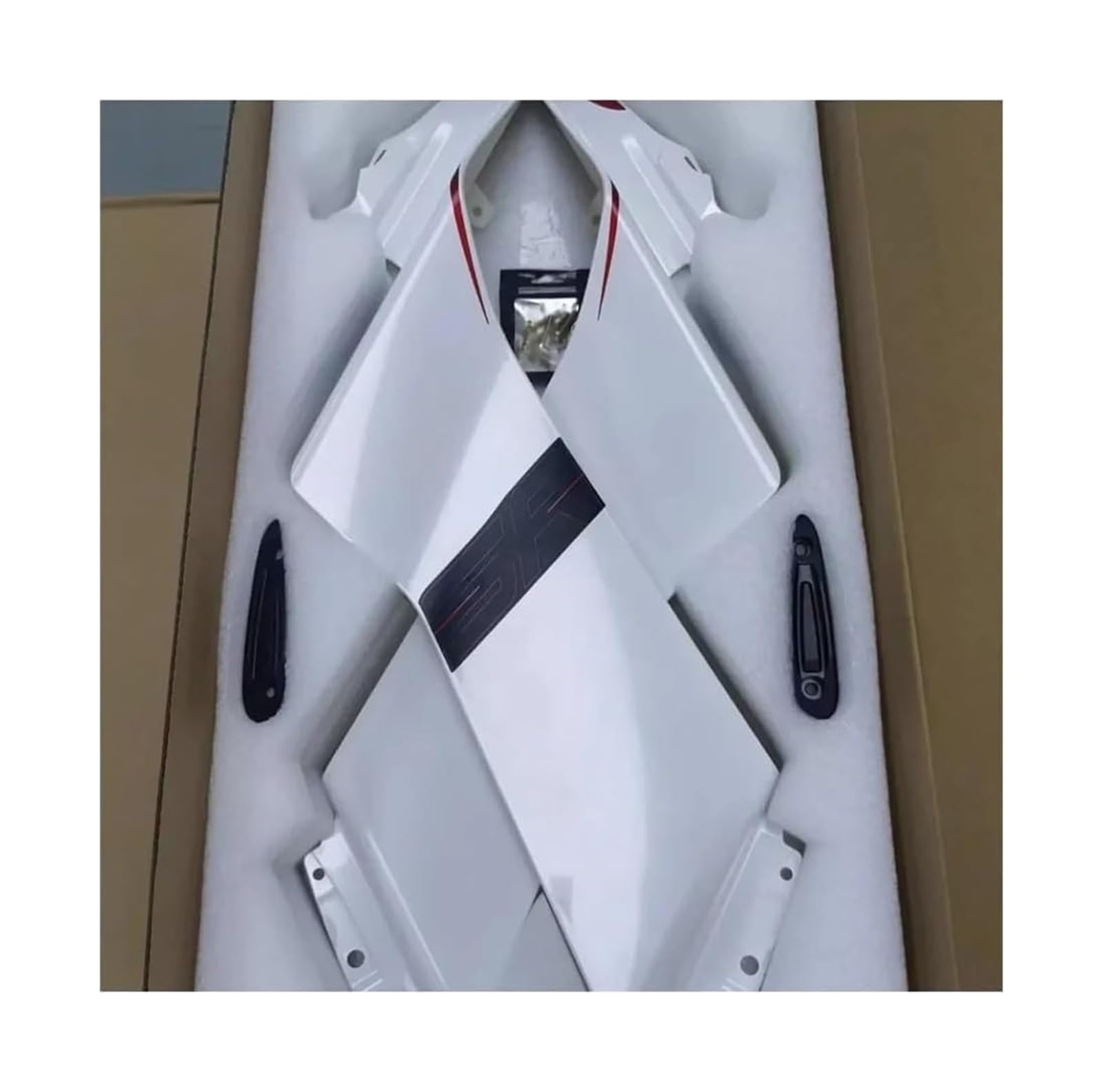 Seitenluftkanal Abdeckung Für C&FMOTO CF450SR 450SR SR450 450 SR Motorradteile Seitenabtrieb Nackte Spoiler Feste Winglet-Verkleidungsflügel Deflektoren Seitenverkleidung(7) von SRVSQTPTVK