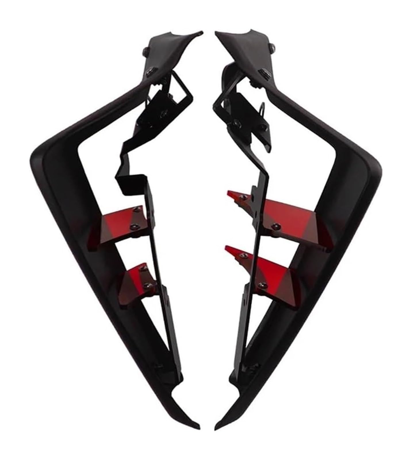 Seitenluftkanal Abdeckung Für CB650R 2019-2023 Motorrad Seite Windschutzscheibe Verkleidung Windschutzscheibe Seite Spoiler Motorrad Seite Flügel Seitenverkleidung(rot) von SRVSQTPTVK