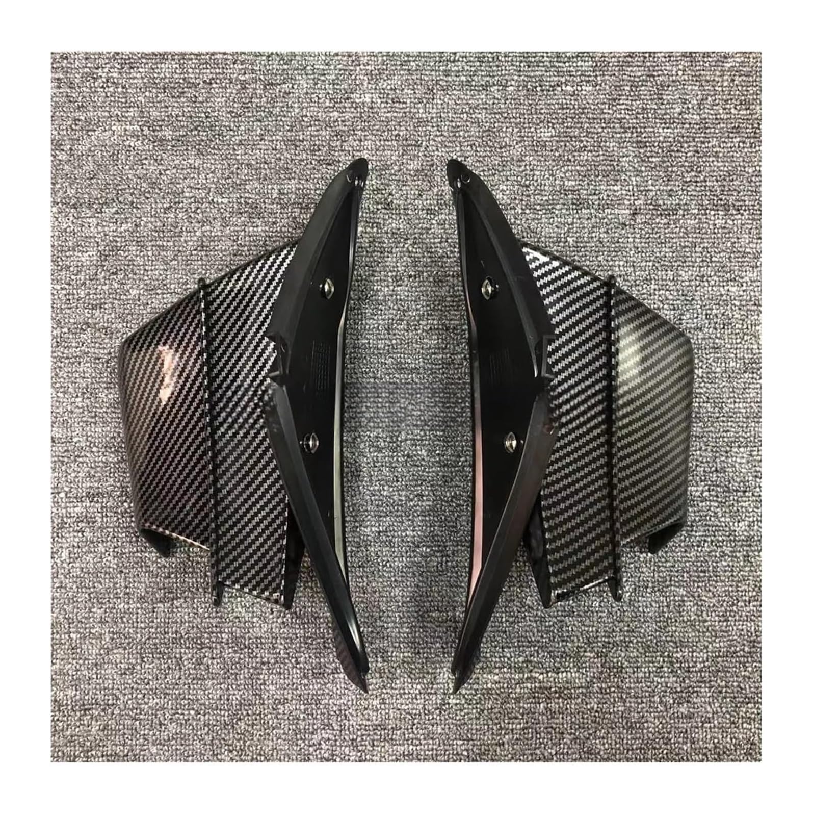 Seitenluftkanal Abdeckung Für CB650R Für CBR650R 2019-2023 Seite Spoiler Gugel Motorrad Verkleidung Seite Winglet Aerodynamische Flügel Deflektor Spoiler Seitenverkleidung(Carbon Fibre) von SRVSQTPTVK