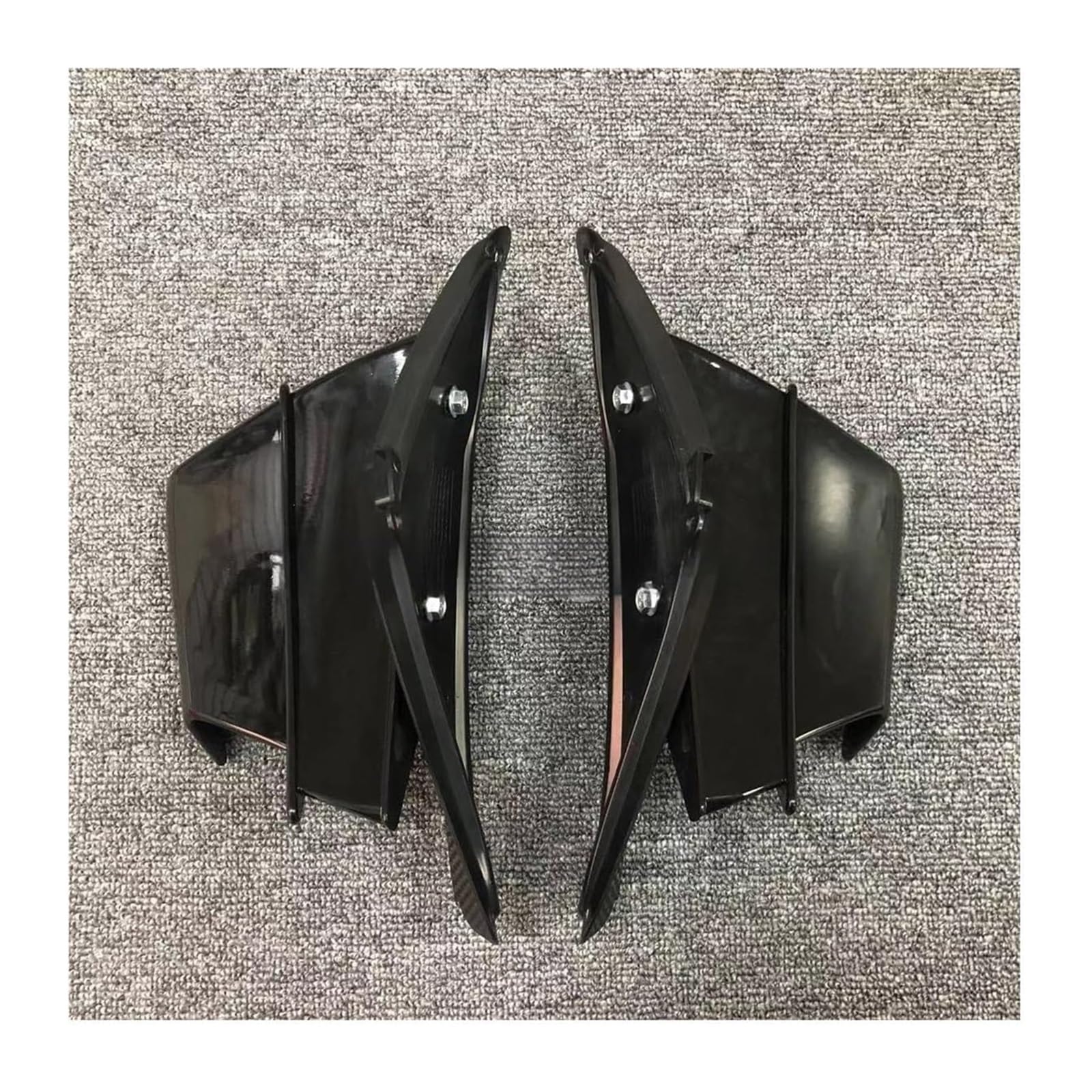 Seitenluftkanal Abdeckung Für CB650R Für CBR650R 2019-2023 Seite Spoiler Gugel Motorrad Verkleidung Seite Winglet Aerodynamische Flügel Deflektor Spoiler Seitenverkleidung(Schwarz) von SRVSQTPTVK