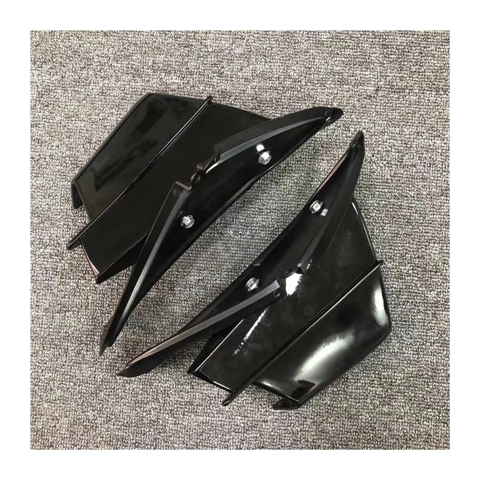 Seitenluftkanal Abdeckung Für CB650R Für CBR650R 2019-2023 Winglet Aerodynamische Seite Wind Spoiler Front Verkleidung Schutz Flügel Abdeckung Seitenverkleidung(Schwarz) von SRVSQTPTVK
