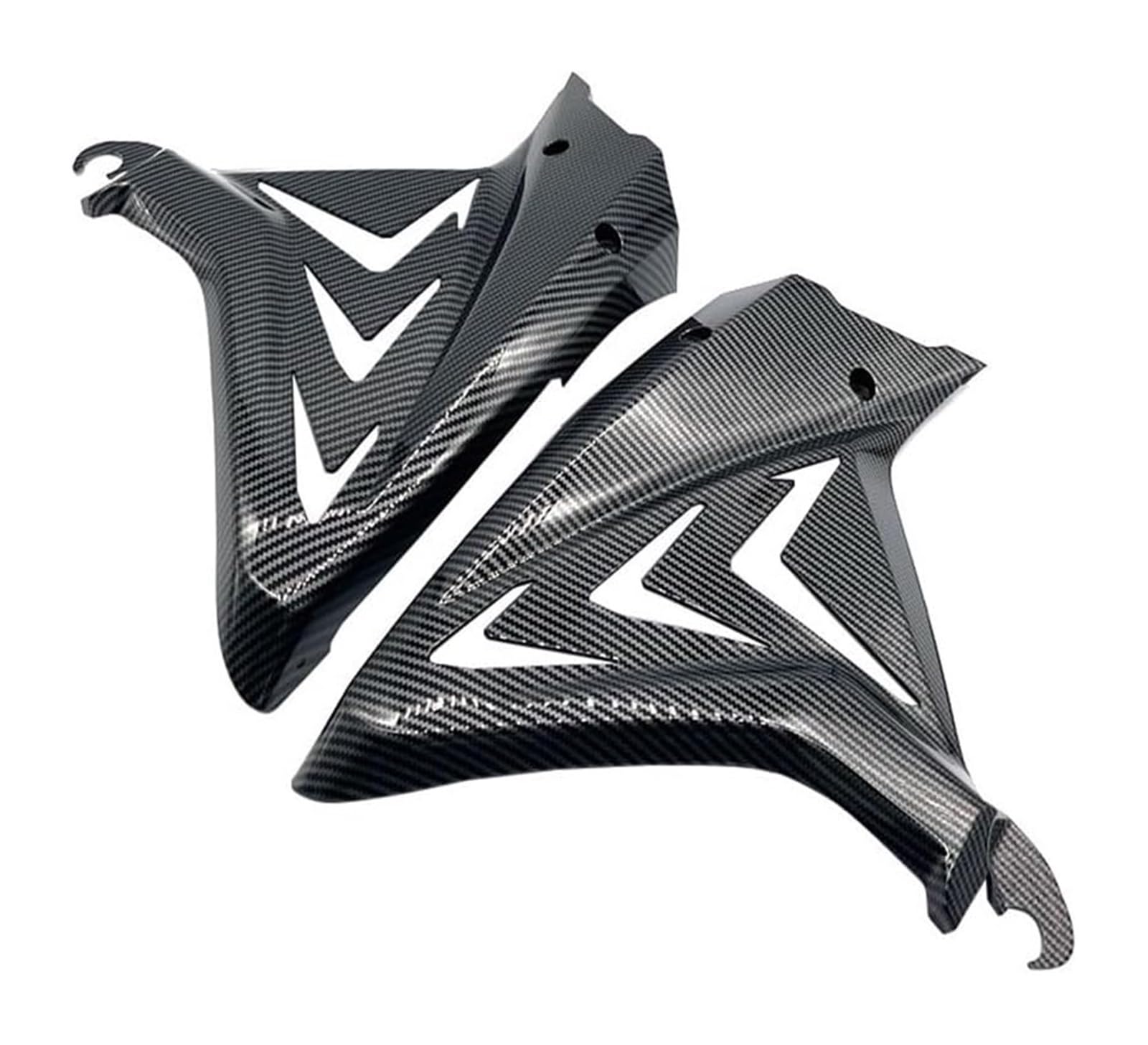 Seitenluftkanal Abdeckung Für CBR 650R 2019-2023 Motorrad Injection Rahmen Spoiles Sitz Seite Abdeckung Panel Hinten Schwanz Gugel Verkleidung Seitenverkleidung(B-Carbon Fiber Look) von SRVSQTPTVK