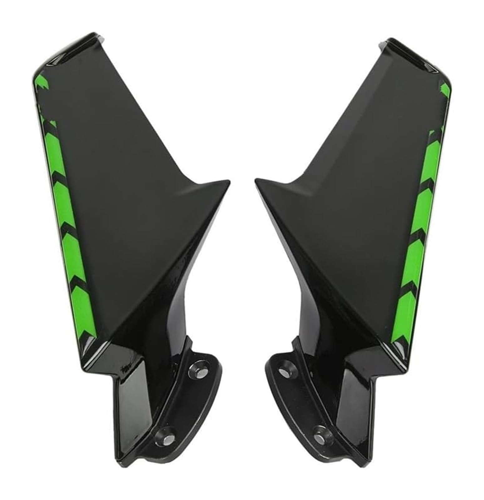 Seitenluftkanal Abdeckung Für CBR1000RR 2008-2017 Motorrad Feste Wind Flügel Rückspiegel Wind Flow Front Verkleidung Seite Spoiler Winglets Seitenverkleidung(Bright Black Green) von SRVSQTPTVK