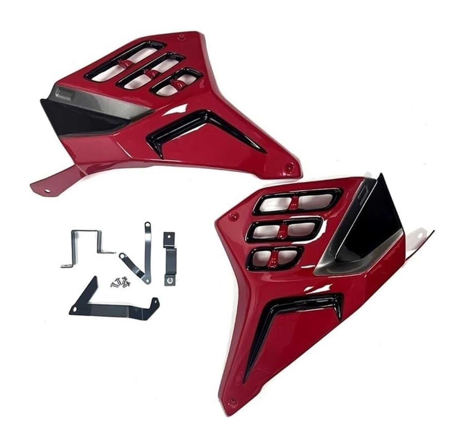 Seitenluftkanal Abdeckung Für CBR650R Für CBR650R 2019-2023 Sitz Seite Verkleidung Rahmen Spoiler Seite Gugel Abdeckung Panel Seite Spoiler Gugel Seitenverkleidung(Red Black) von SRVSQTPTVK