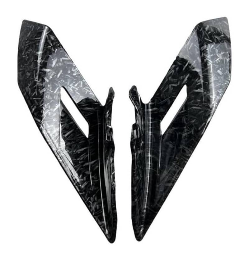 Seitenluftkanal Abdeckung Für CF&Moto 450SR 2022 2023 Seite Winglets Spoiler Motorrad Verkleidung Zubehör Fixed Wing Motorrad Aerodynamische Flügel Kit Seitenverkleidung(Forge Pattern Black) von SRVSQTPTVK