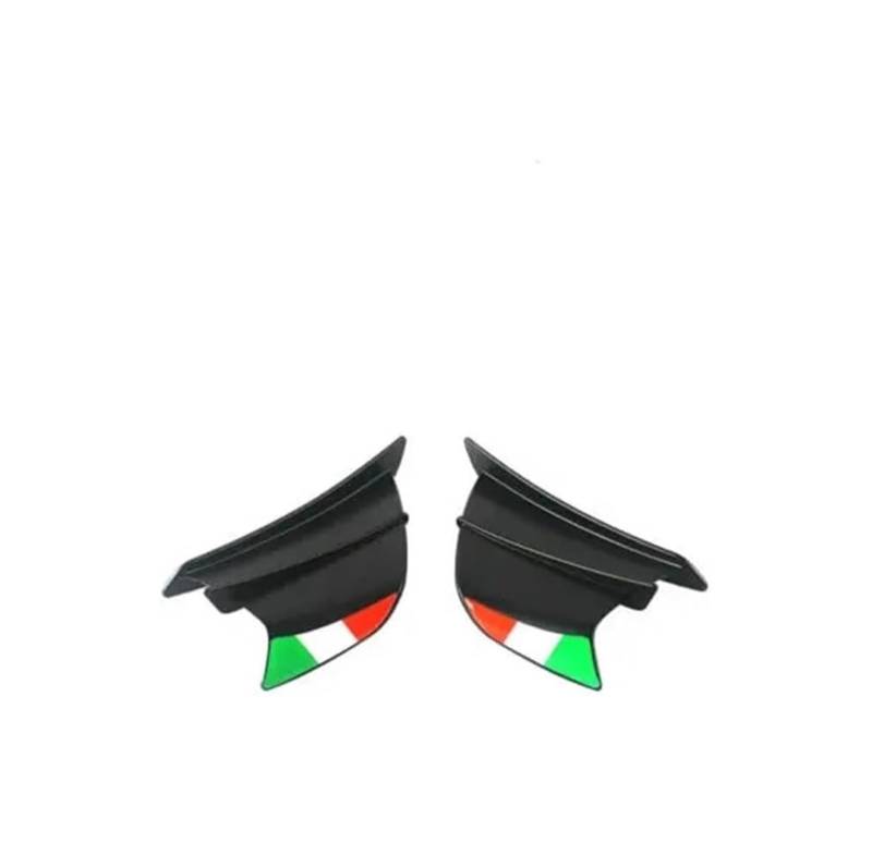Seitenluftkanal Abdeckung Für Du&Cati 1299 Für Pan&igale 1098 R 1199 Für Superbike 848 EVO Motorrad Seitenflügel Motorrad Winglet Aerodynamischer Seitenflügel Fin Spoiler Seitenverkleidung(Black with von SRVSQTPTVK