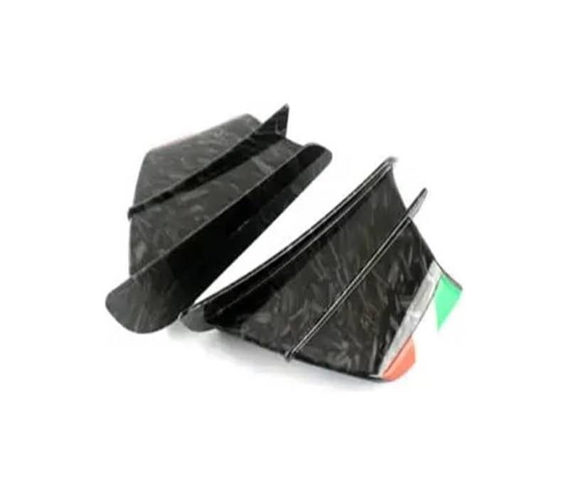 Seitenluftkanal Abdeckung Für Du&cati 1299 Für Pan&igale 1098 R 1199 Für Superbike 848 EVO Motorrad Seitenflügel Motorrad Winglet Aerodynamischer Seitenflügel Fin Spoiler Seitenverkleidung(ABS Forging von SRVSQTPTVK