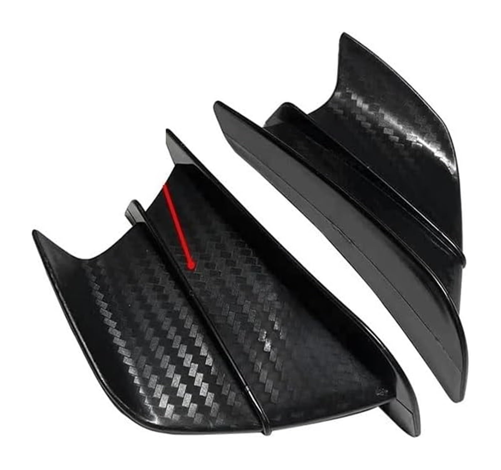 Seitenluftkanal Abdeckung Für F900XR F900XR F900R F900R Winglets Air Deflektor Universal Motorrad Winglet Aerodynamische Flügel Kit Spoiler Zubehör Seitenverkleidung(Matte Carbon Look) von SRVSQTPTVK
