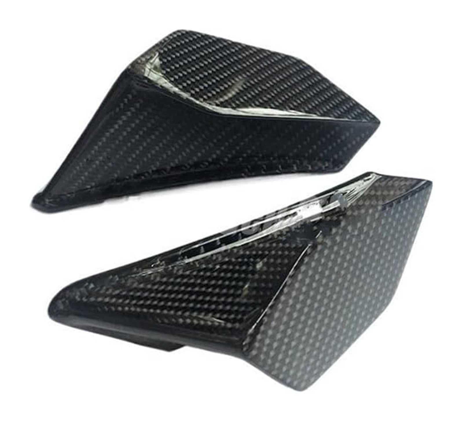 Seitenluftkanal Abdeckung Für K&awasaki Für Ninja 250/400 Motorrad Universal Winglet Aerodynamische Spoiler Wing Kit Dekoration Seitenverkleidung(Carbon Fiber) von SRVSQTPTVK