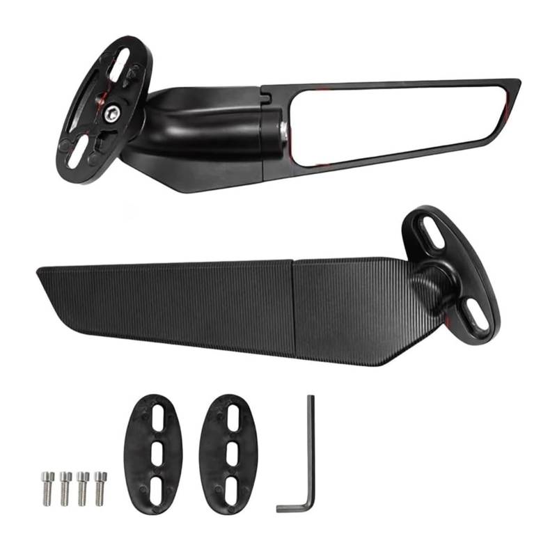 Seitenluftkanal Abdeckung Für K&awasaki Für Ninja Für ZX10R Für ZX10R 2011-2023 Motorrad Spiegel Winglets Aerodynamische Abtrieb Seitenflügel Spoiler Verkleidung Seitenverkleidung(Color 2021-2022) von SRVSQTPTVK