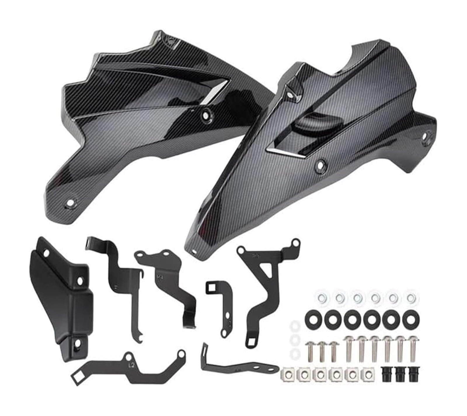 Seitenluftkanal Abdeckung Für K&awasaki Für Z900 2017-2024 Chassis Guards Motor Spoiler Untere Verkleidung Gugel Abdeckung Rahmen Seite Panel Motorrad Seitenverkleidung(CNL2017-2019) von SRVSQTPTVK