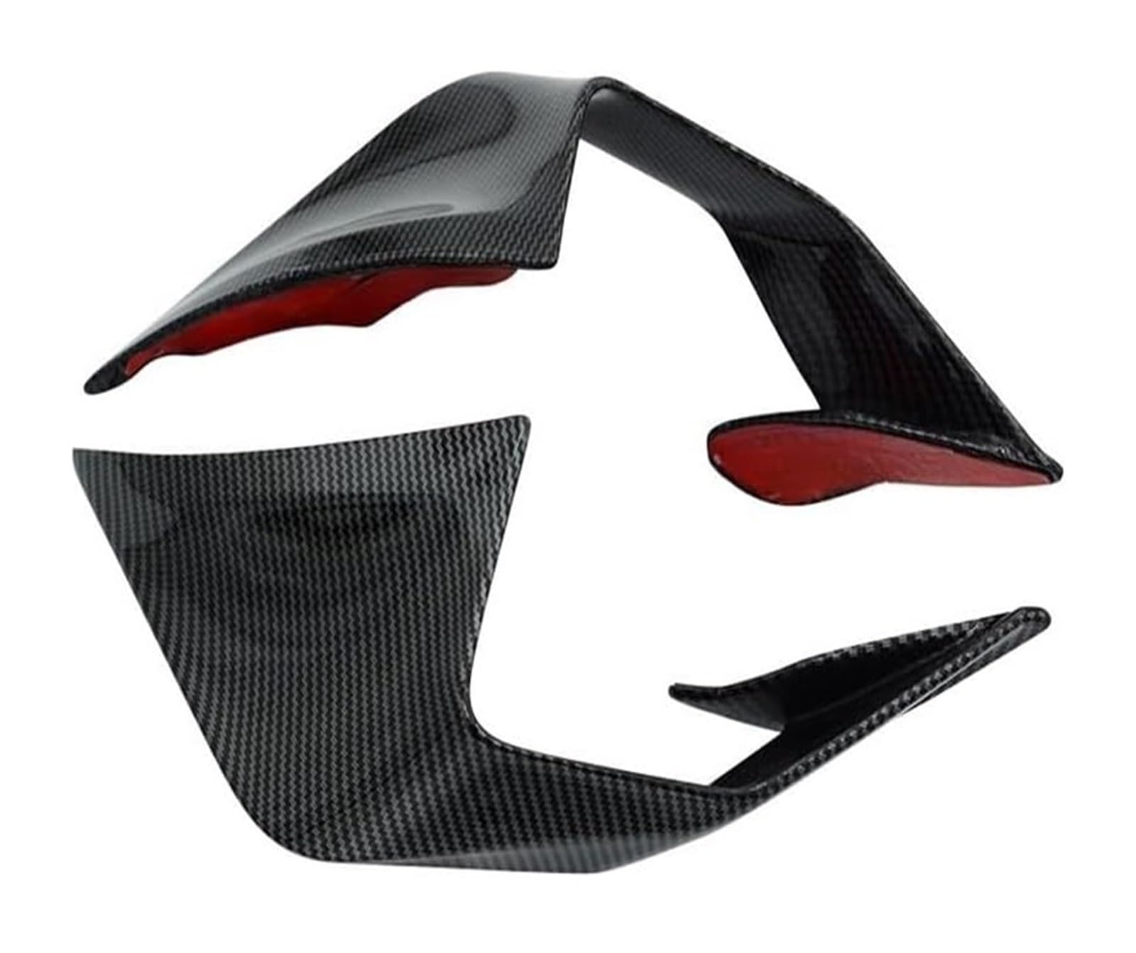 Seitenluftkanal Abdeckung Für K&awasaki Für ZX-25R Für ZX25R Für ZX-4R Für ZX-4RR 2021-2024 Motorrad Fester Windflügel Aerodynamisches Spoiler Winglet Seitenverkleidung(Color 01) von SRVSQTPTVK