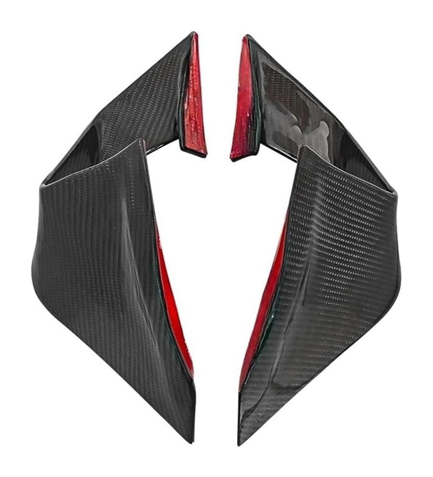Seitenluftkanal Abdeckung Für K&awasaki Für ZX-25R Für ZX25R Für ZX-4R Für ZX-4RR 2021-2024 Motorrad Fester Windflügel Aerodynamisches Spoiler Winglet Seitenverkleidung(Color 02) von SRVSQTPTVK