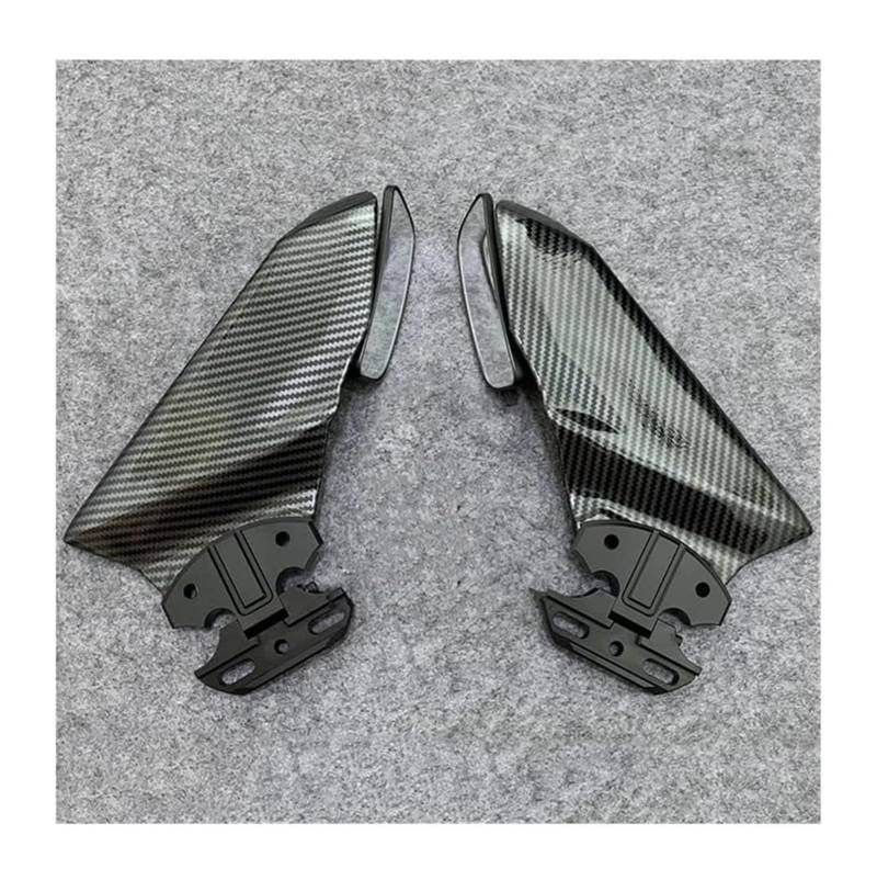 Seitenluftkanal Abdeckung Für Kaw&asaki Für Ninja 650 ER6F ER-6F ER 6F 2017 2018 2019 Motorradspiegel Frontverkleidung Winglets Aerodynamische Seitenflügel Spoiler Seitenverkleidung(C Glossy Carbon) von SRVSQTPTVK