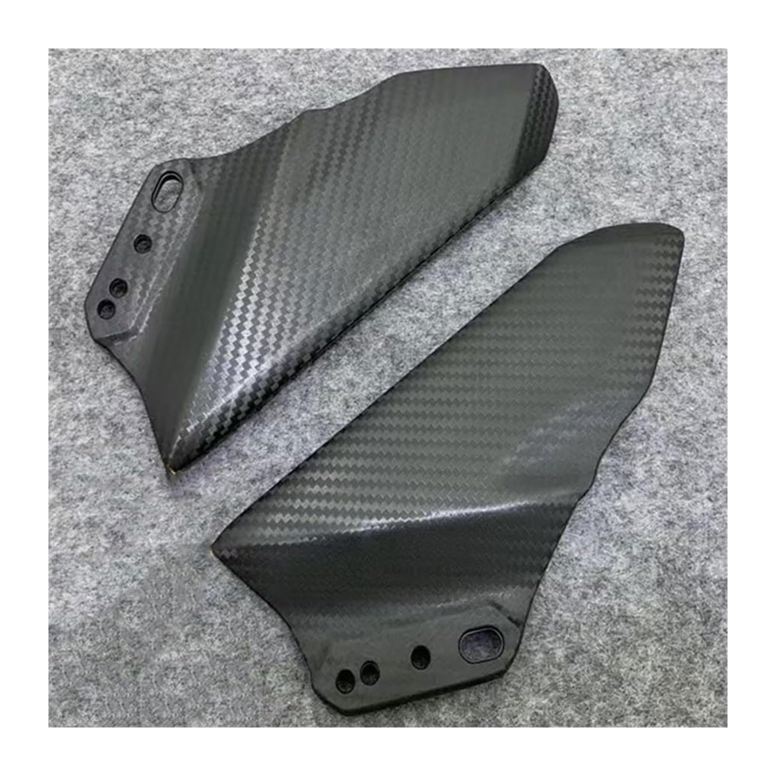 Seitenluftkanal Abdeckung Für Kaw&asaki Für Ninja 650 ER6F ER-6F ER 6F 2017-2019 Motorradspiegel Frontverkleidung Winglets Aerodynamische Seitenflügel Spoiler Seitenverkleidung(A Matte Carbon) von SRVSQTPTVK