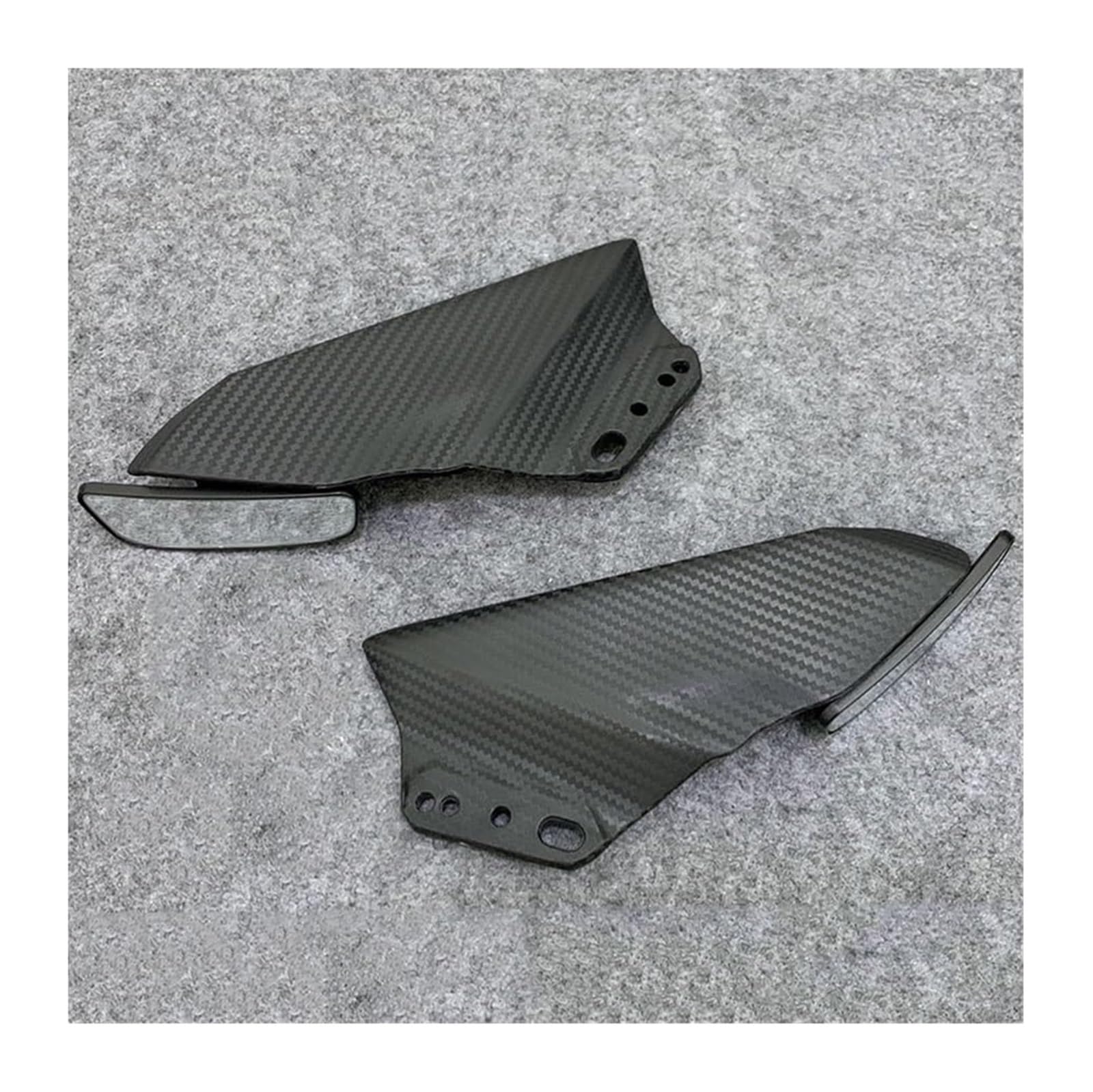 Seitenluftkanal Abdeckung Für Kaw&asaki Für Ninja 650 ER6F ER-6F ER 6F 2017-2019 Motorradspiegel Frontverkleidung Winglets Aerodynamische Seitenflügel Spoiler Seitenverkleidung(B Matte Carbon) von SRVSQTPTVK