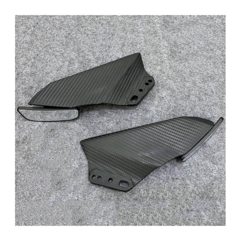 Seitenluftkanal Abdeckung Für Kaw&asaki Für Ninja 650 ER6F ER-6F ER 6F 2017-2019 Motorradspiegel Frontverkleidung Winglets Aerodynamische Seitenflügel Spoiler Seitenverkleidung(B Matte Carbon) von SRVSQTPTVK