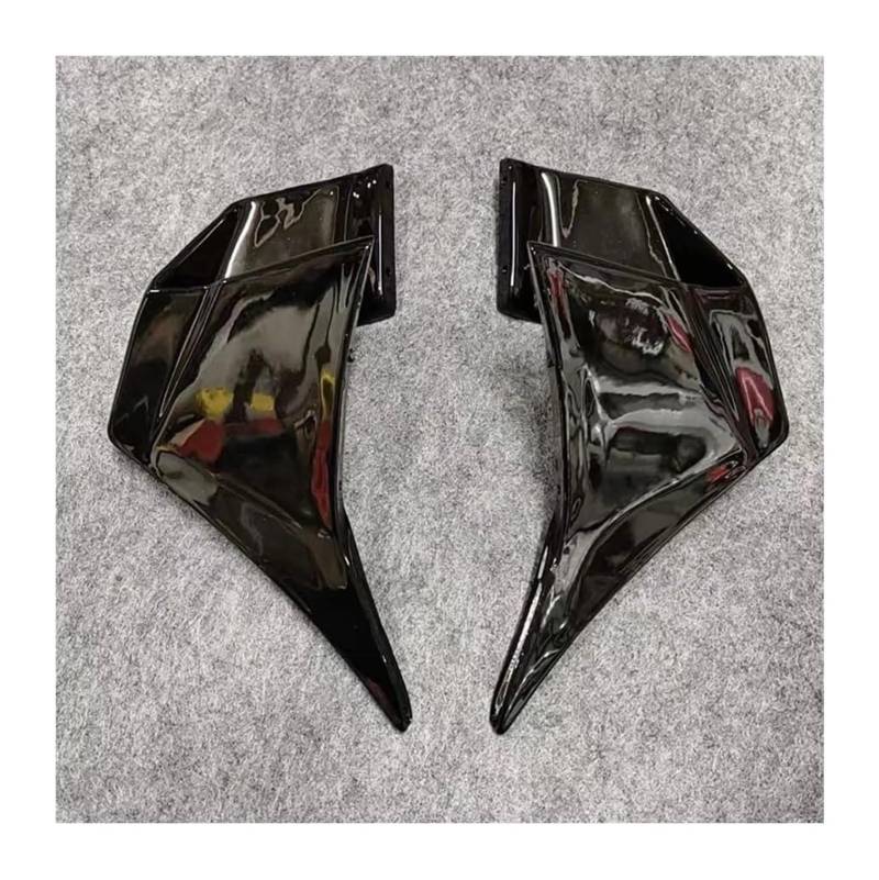 Seitenluftkanal Abdeckung Für Ninja 400 Für Ninja 400 2018-2023 Motorrad Verkleidung Aerodynamische Winglet Windschutzscheibe Spoiler Festen Flügel Wind Seitenverkleidung(Bright Black) von SRVSQTPTVK
