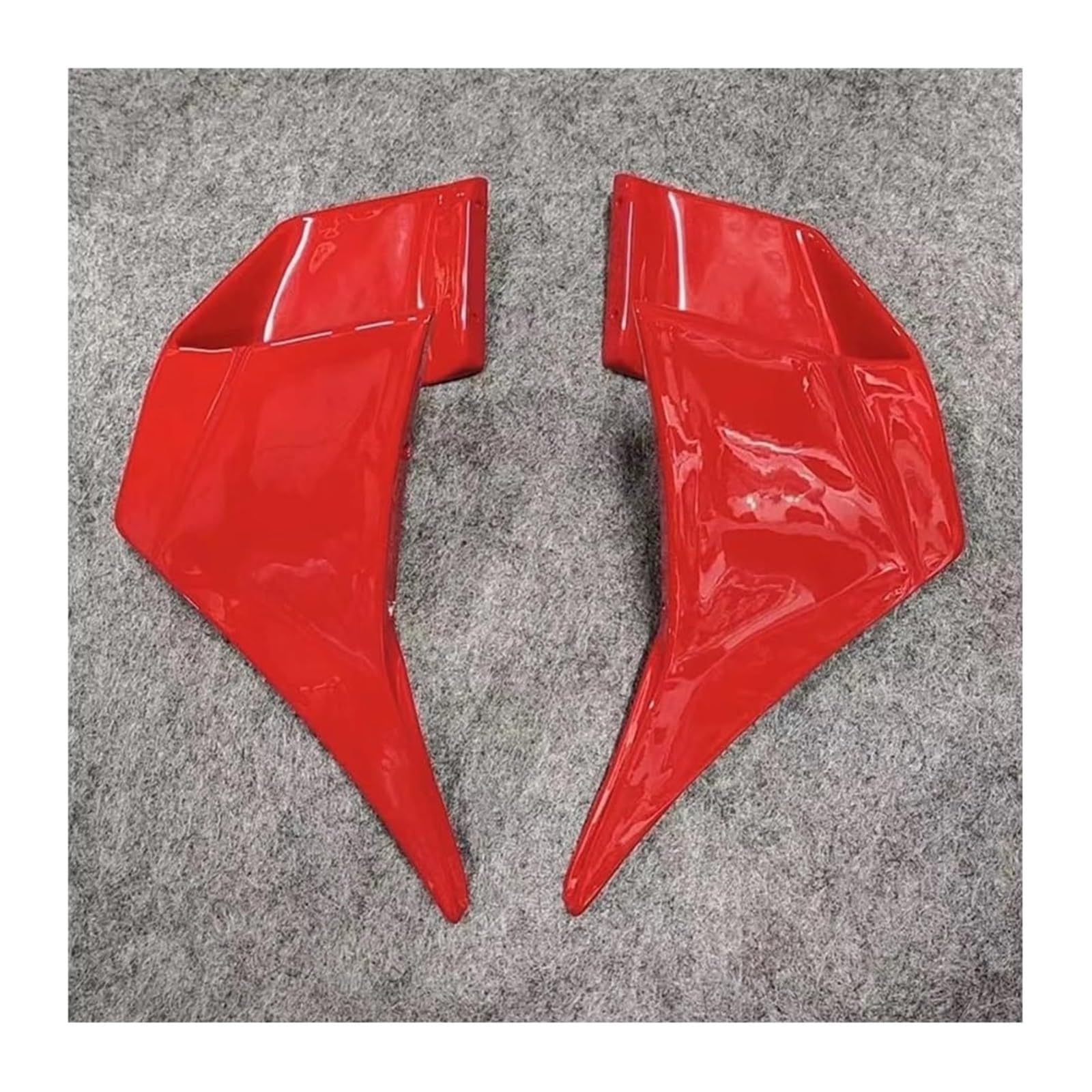 Seitenluftkanal Abdeckung Für Ninja 400 Für Ninja 400 2018-2023 Motorrad Verkleidung Aerodynamische Winglet Windschutzscheibe Spoiler Festen Flügel Wind Seitenverkleidung(rot) von SRVSQTPTVK