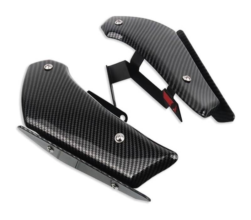 Seitenluftkanal Abdeckung Für Ninja 400 Für Ninja400 Aerodynamische Flügel Kit Feste Winglet Verkleidung Flügel Motorrad Seite Spoiler Gugel Seitenverkleidung von SRVSQTPTVK