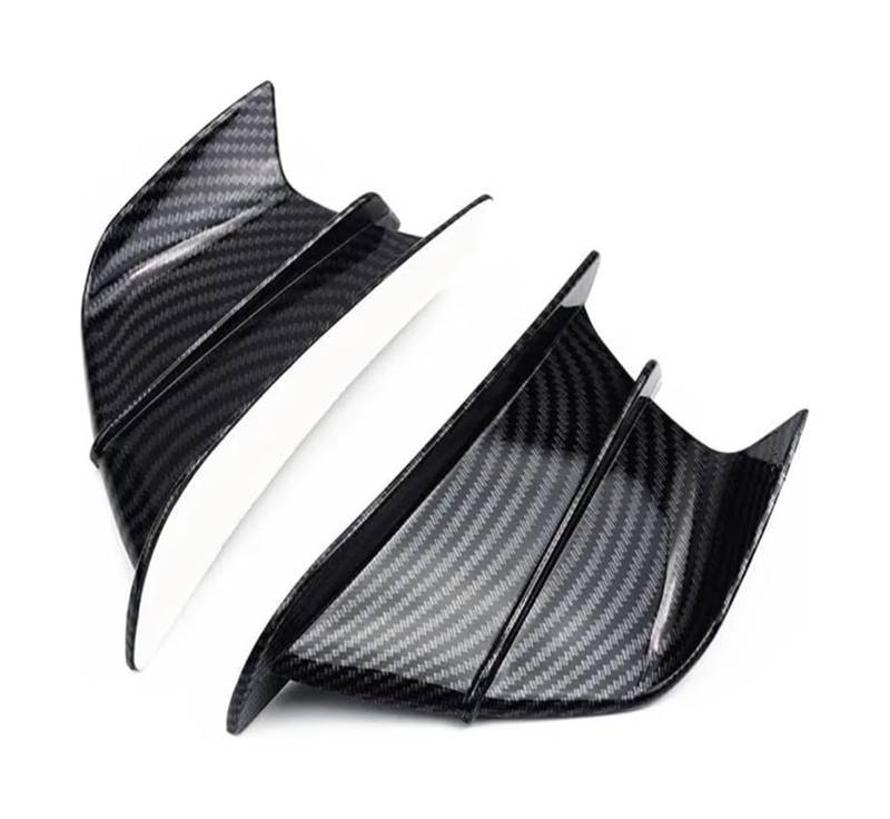 Seitenluftkanal Abdeckung Für Ninja Für H2/H2R Motorrad Winglet Aerodynamische Flügel Kit Spoiler Motorrad Spoiler Flügel Seitenverkleidung(Glossy Carbon Look) von SRVSQTPTVK