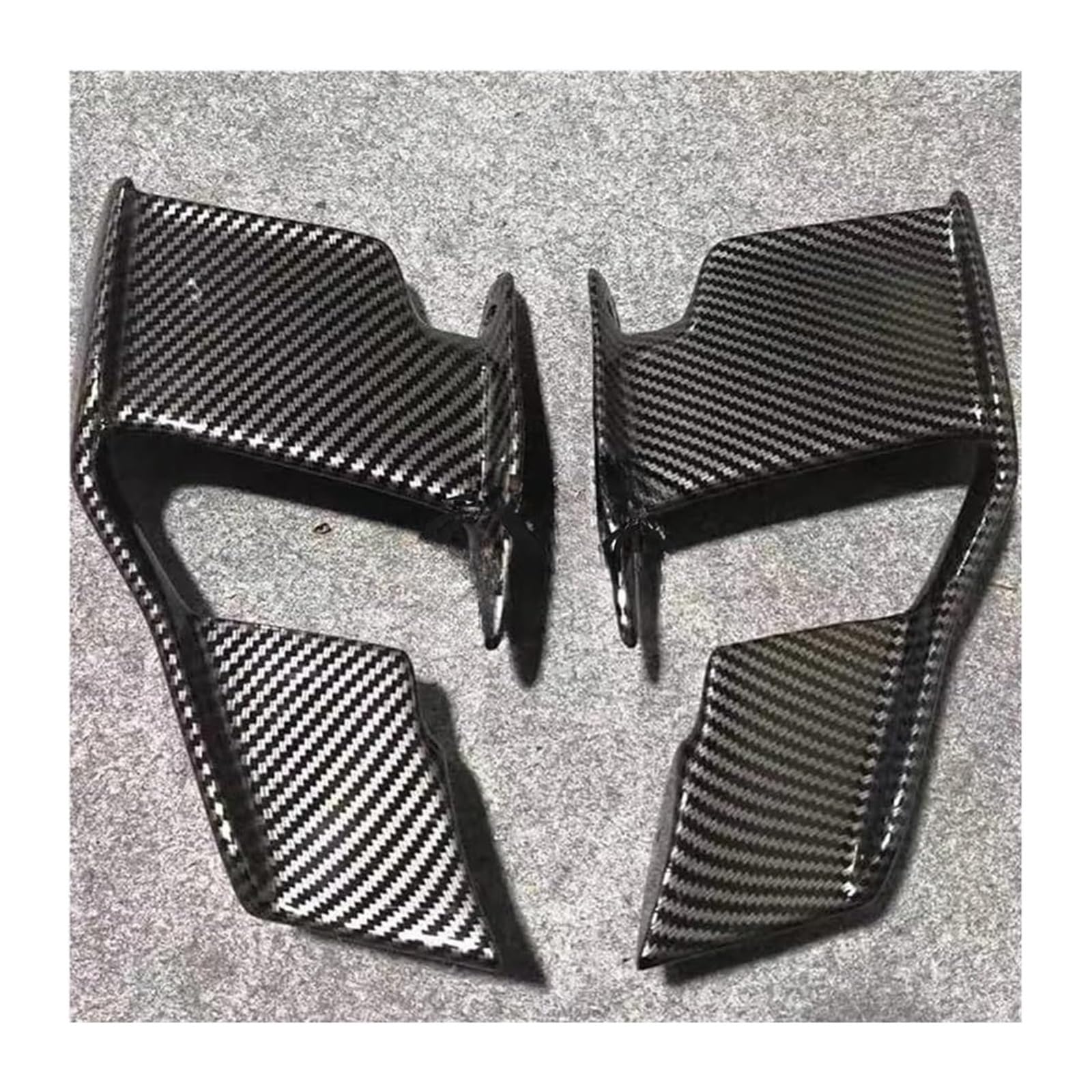 Seitenluftkanal Abdeckung Für S1000R Für M1000R Für S 1000 R 2021-2023 Motorrad Windschutzscheibe Flügel Verkleidung Vorne Aerodynamische Spoiler Winglet Seitenverkleidung(Abs Carbon) von SRVSQTPTVK