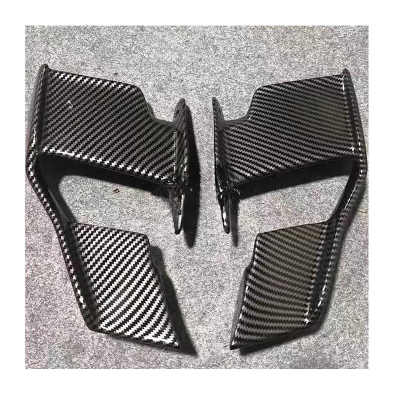 Seitenluftkanal Abdeckung Für S1000R Für M1000R Für S 1000 R 2021-2023 Motorrad Windschutzscheibe Flügel Verkleidung Vorne Aerodynamische Spoiler Winglet Seitenverkleidung(Abs Carbon) von SRVSQTPTVK