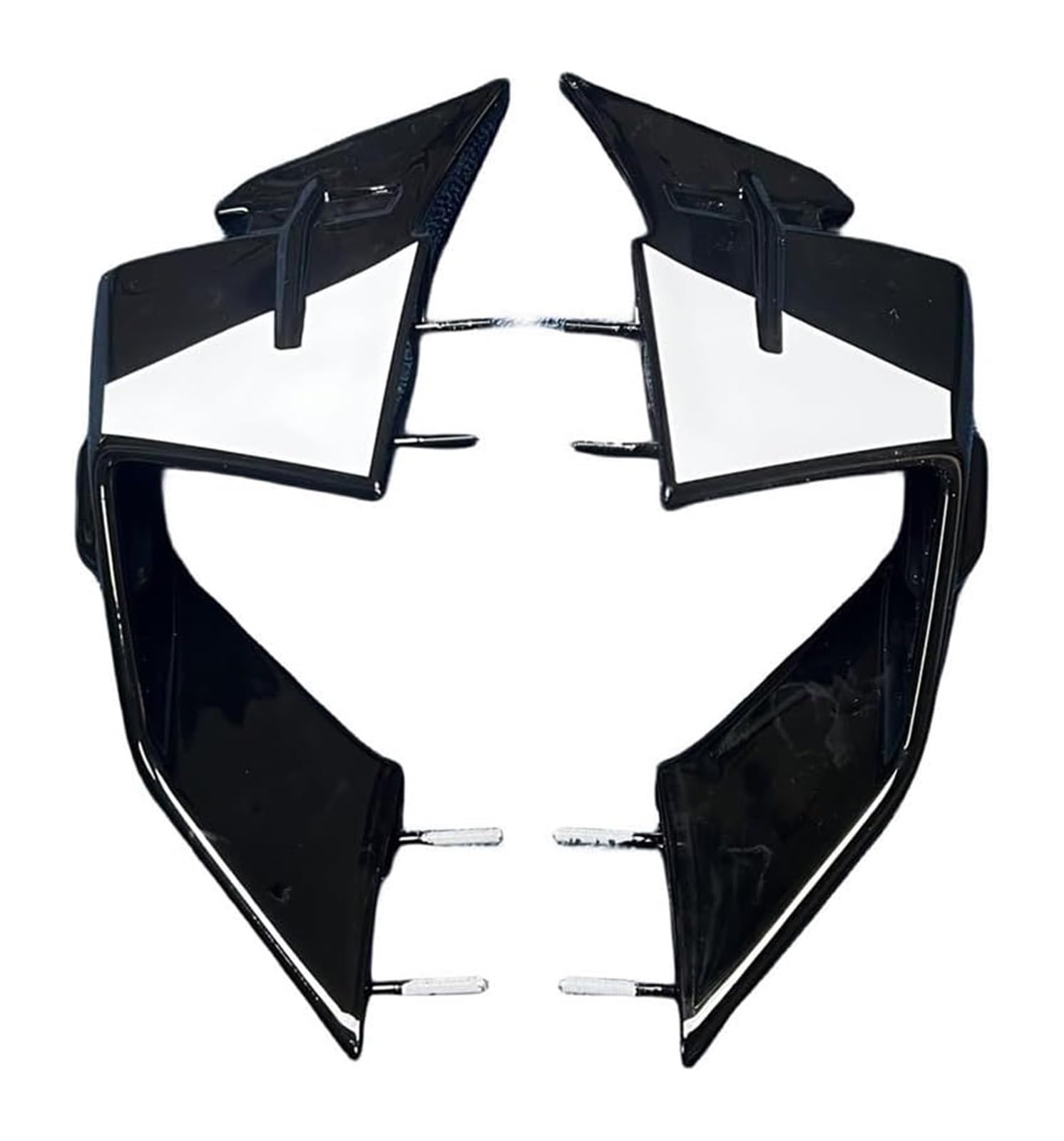 Seitenluftkanal Abdeckung Für S1000RR 2023 2024 Aerodynamische Seite Flügel Vorderseite Abtrieb Nackt Spoiler Verkleidung Zubehör Motorrad Fixed Wing Seitenverkleidung(Black-White) von SRVSQTPTVK