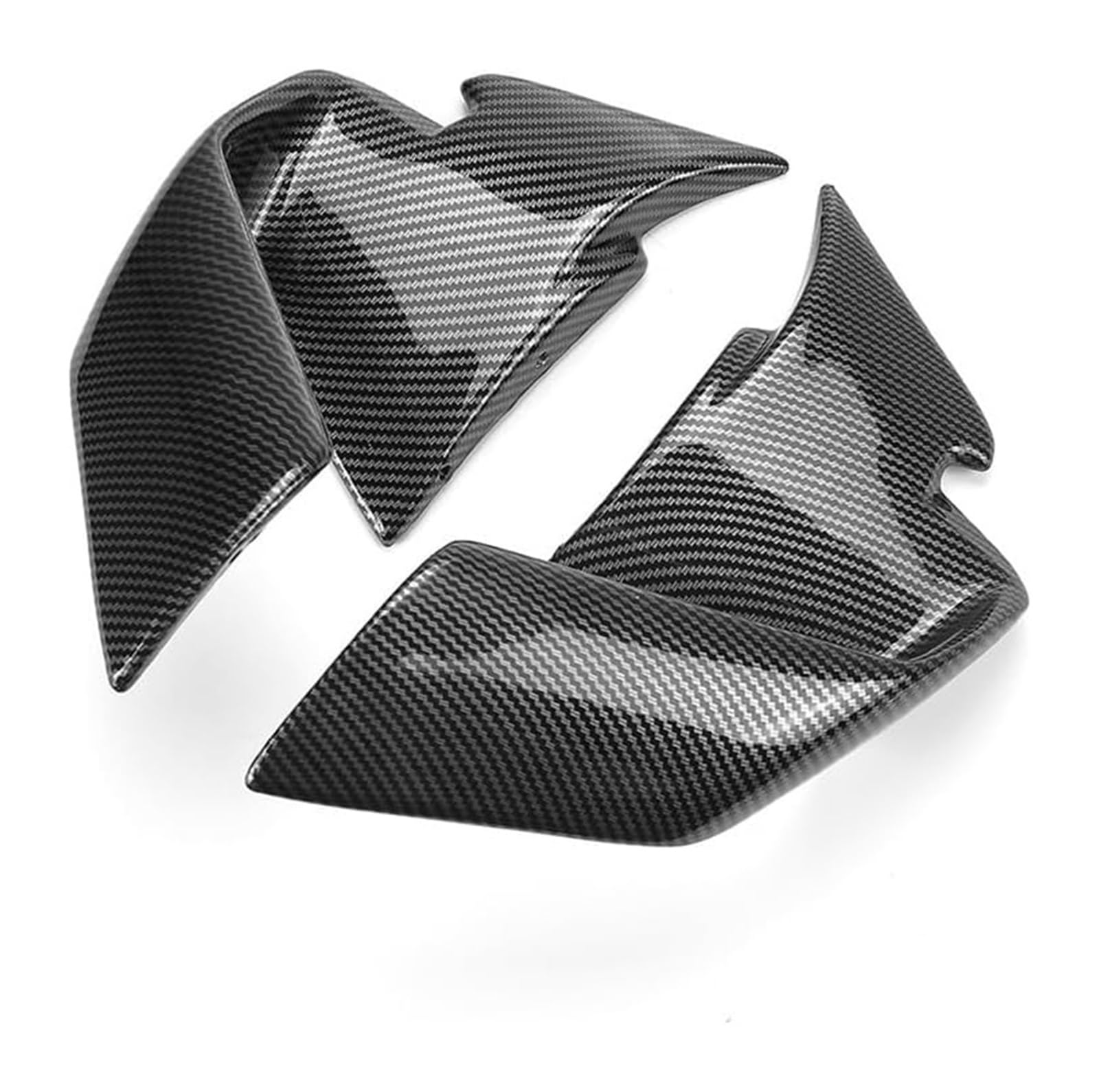 Seitenluftkanal Abdeckung Für S1000RR Für M1000RR 2022 Motorrad Verkleidung Zubehör Vorne Aerodynamische Spoiler Winglet Windschutzscheibe Flügel Seitenverkleidung(Carbon Fiber Color) von SRVSQTPTVK