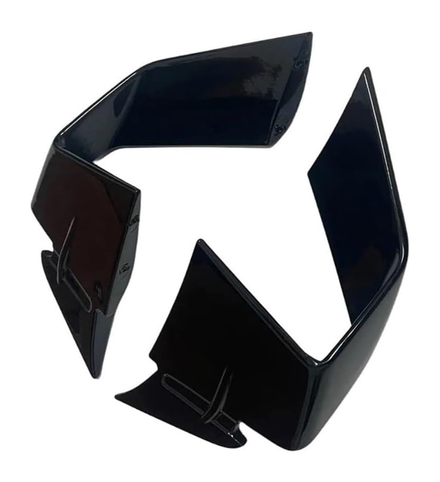 Seitenluftkanal Abdeckung Für S1000RR Für S1000RR 2019-2024 Motorrad Zubehör Fixed Wing Fixed Winglet Flügel Deflektor Spoiler Seite Spoiler Gugel Seitenverkleidung(Bright Black 19-22) von SRVSQTPTVK