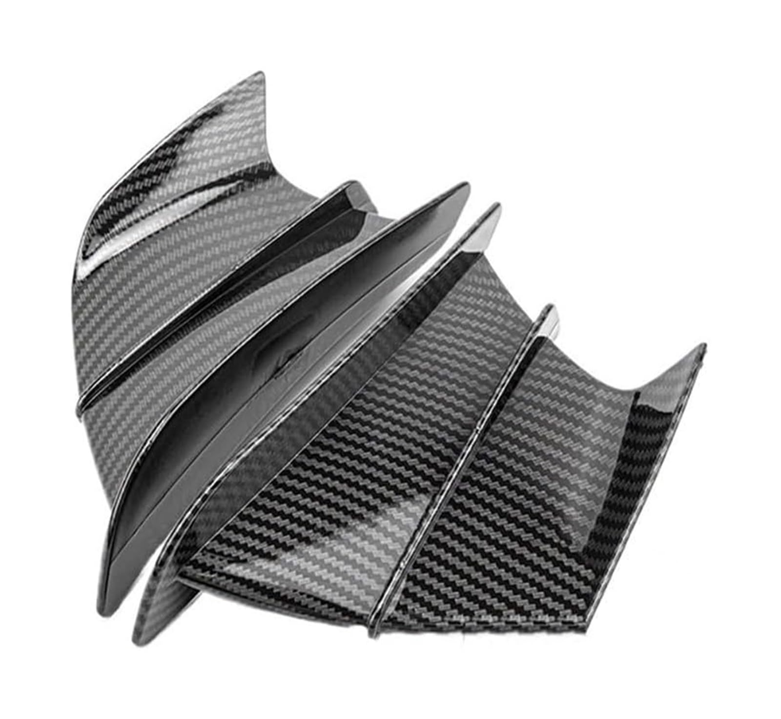 Seitenluftkanal Abdeckung Für Y&amaha 2X Universal Motorrad Winglet Aerodynamische Spoiler Flügel Dekoration Motorrad Spoiler Flügel Seitenverkleidung(Glossy Carbon Look) von SRVSQTPTVK