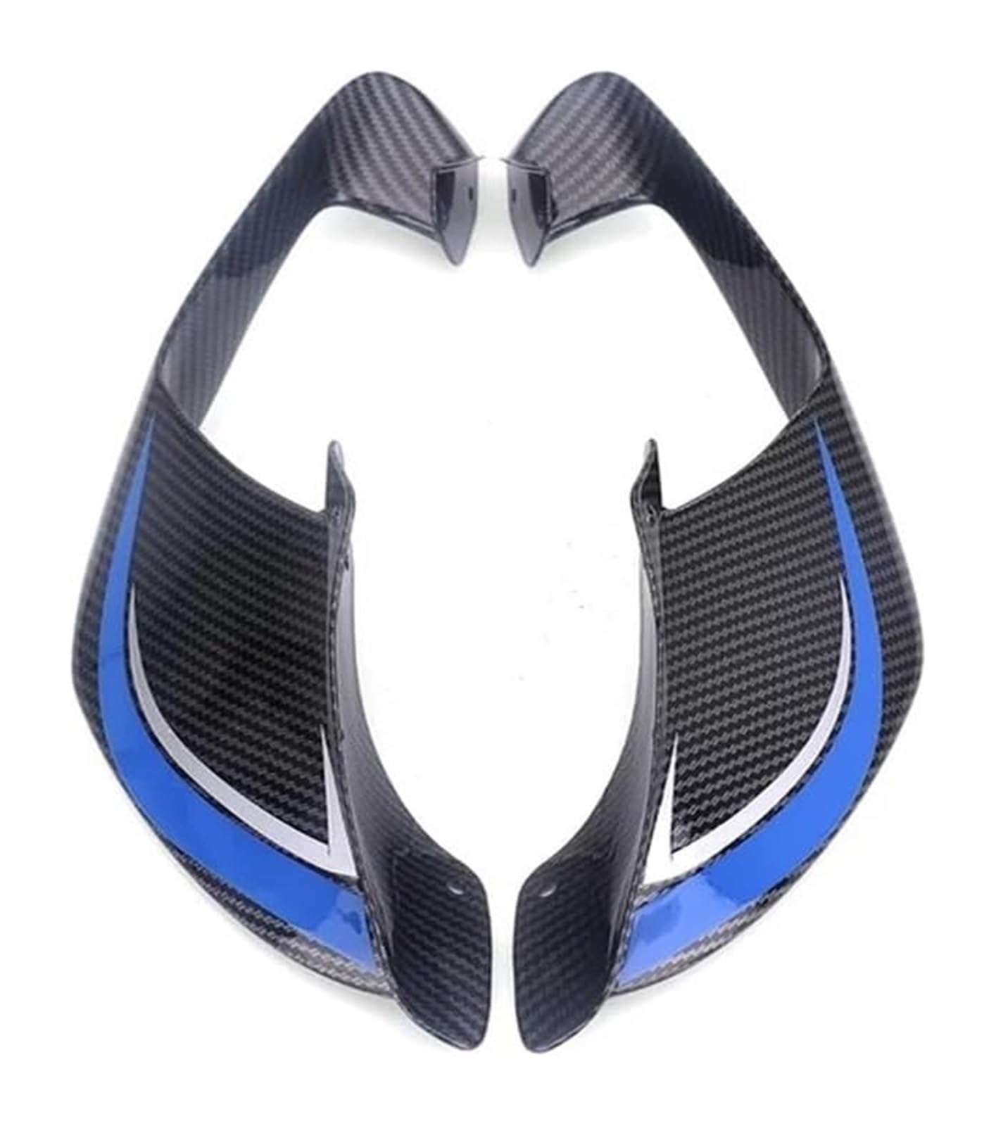Seitenluftkanal Abdeckung Für Y&amaha Für YZF Für R1 Für R1M 2017-2023 Motorrad Aerodynamische Flügel Kit Seite Winglets Feste Flügel Spoiler Seitenverkleidung(Carbon Blue) von SRVSQTPTVK