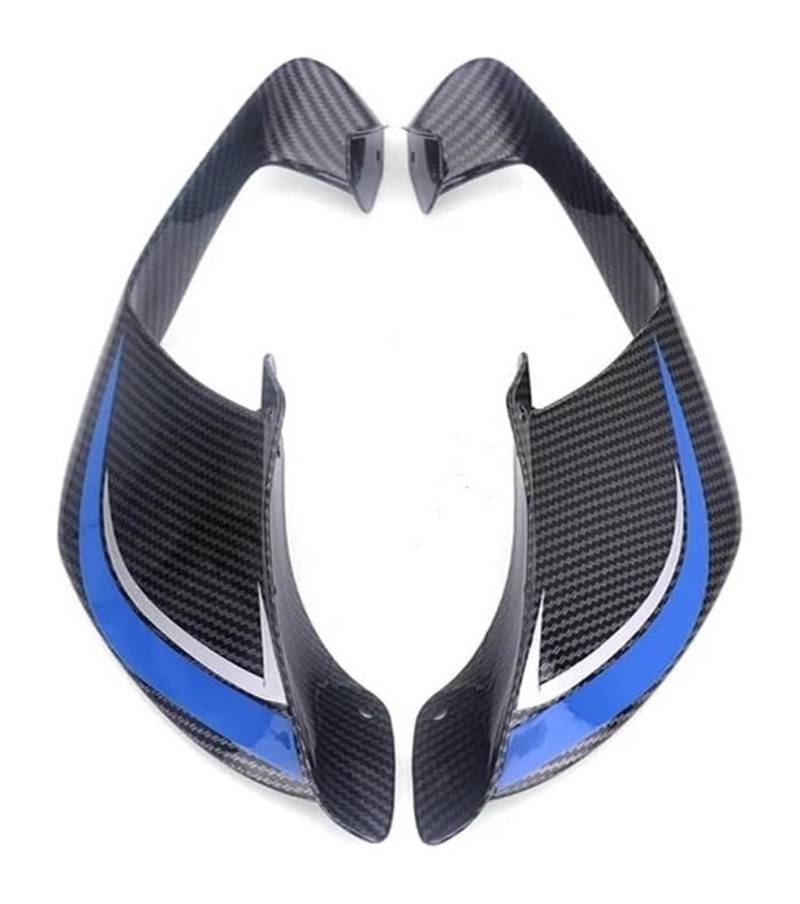 Seitenluftkanal Abdeckung Für Y&amaha Für YZF Für R1 Für R1M 2017-2023 Motorrad Aerodynamische Flügel Kit Seite Winglets Feste Flügel Spoiler Seitenverkleidung(Carbon Blue) von SRVSQTPTVK