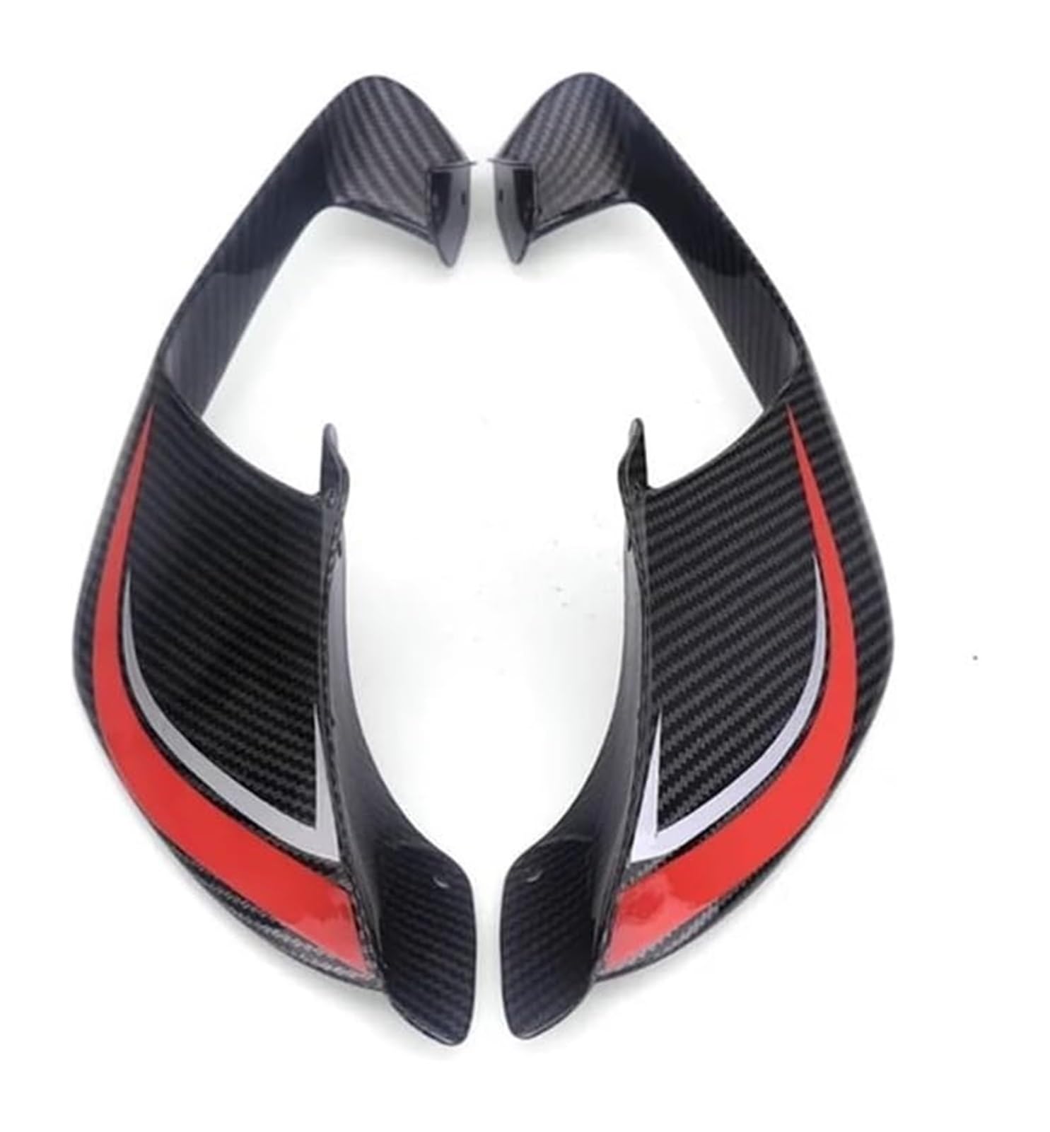 Seitenluftkanal Abdeckung Für Y&amaha Für YZF Für R1 Für R1M 2017-2023 Motorrad Aerodynamische Flügel Kit Seite Winglets Feste Flügel Spoiler Seitenverkleidung(Carbon red) von SRVSQTPTVK
