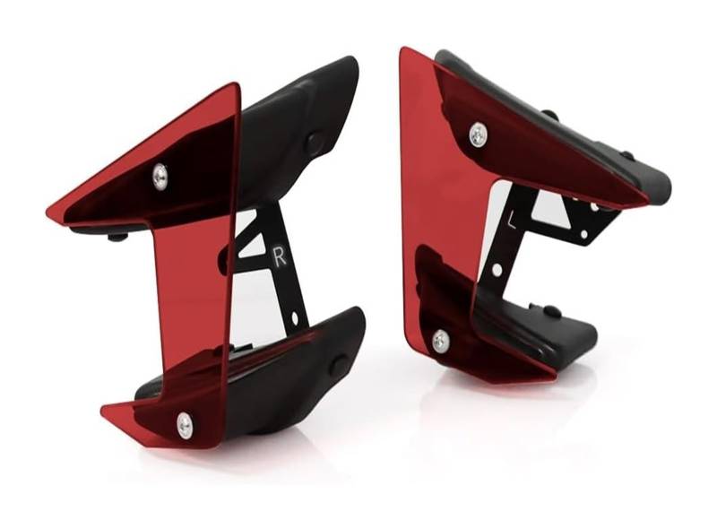 Seitenluftkanal Abdeckung Für Yam&aha MT-09 MT09 MT 09 SP 2017–2020 Motorradzubehör, Seitlicher Abtrieb, Nackte Spoiler, Feste Winglet-Verkleidungsflügel Seitenverkleidung(rot) von SRVSQTPTVK