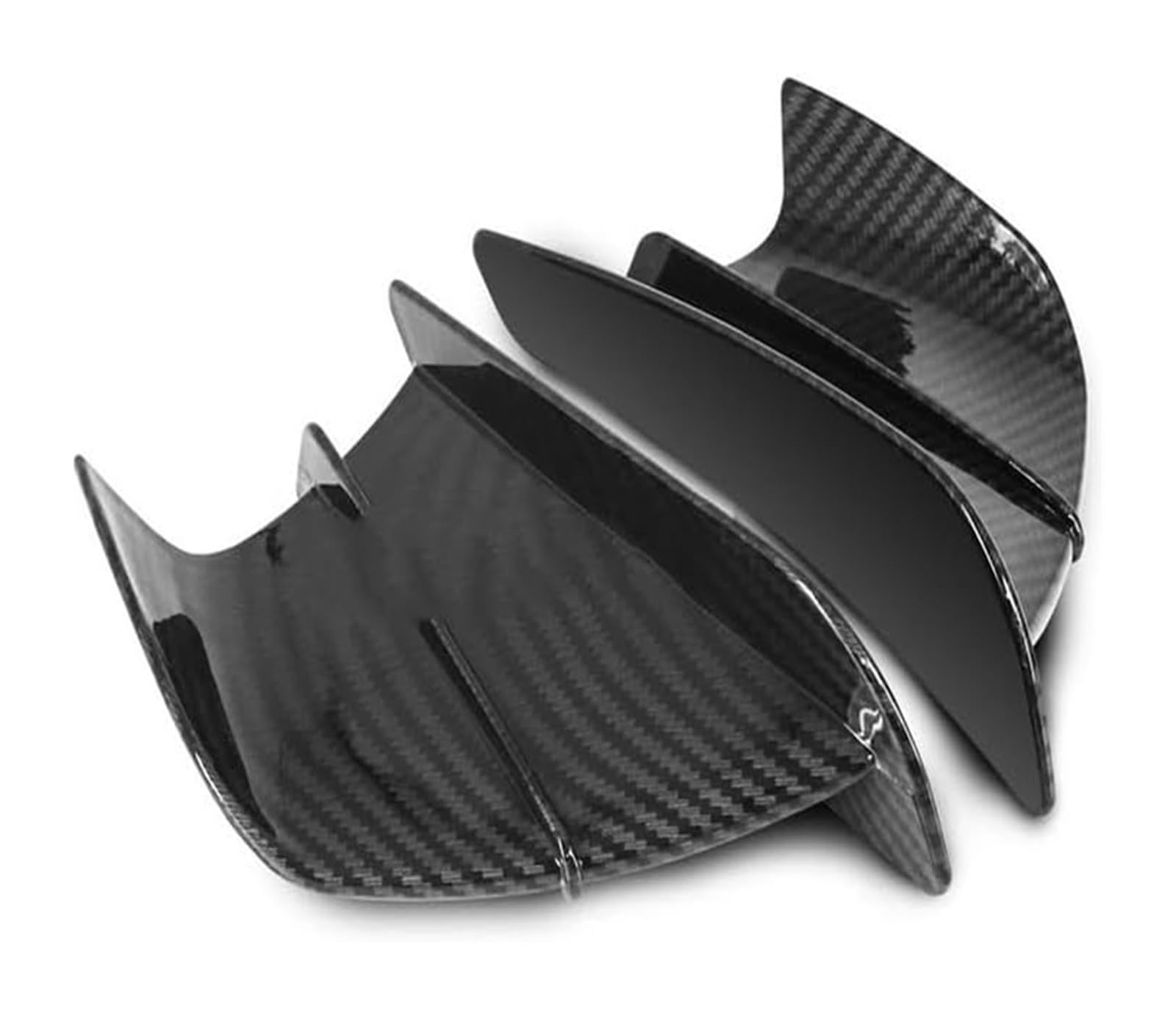 Seitenluftkanal Abdeckung Für Yam&aha YZF R1 R1M R7 R6 R3 R125 FZ6R TZR50 FZ1 Für Fazer 8 Motorrad Verkleidung Seite Winglet Aerodynamische Flügel Deflektor Spoiler Seitenverkleidung(Carbon fiber text von SRVSQTPTVK