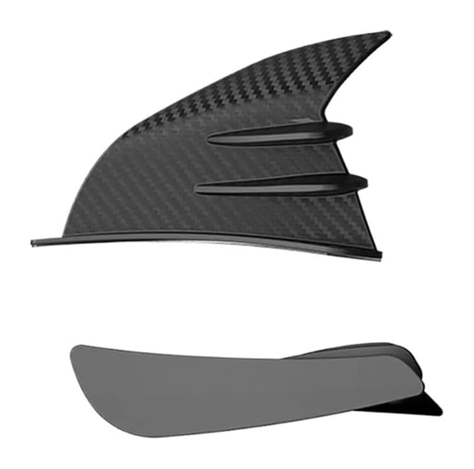 Seitenluftkanal Abdeckung Motorrad-Verkleidungsflügel Aerodynamische Winglets Spoilerflügel Motorrad-Spoiler Modifizierte Motorradteile Seitenverkleidung(Carbon Fiber-01) von SRVSQTPTVK