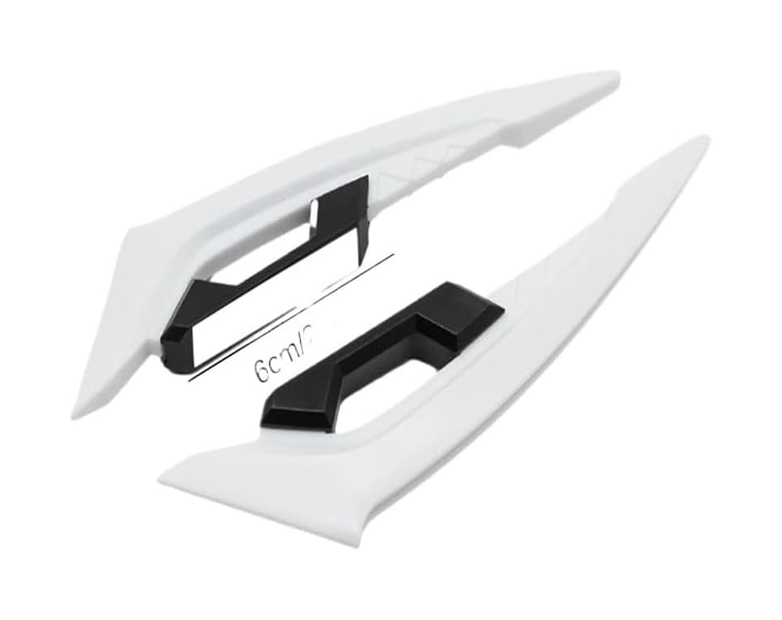 Seitenluftkanal Abdeckung Motorrad Winglets Flügel Kit Spoiler Motorrad Teile Seite Abtrieb Narbe Zubehör Universals Motorrad Winglet Seitenverkleidung(Weiß) von SRVSQTPTVK