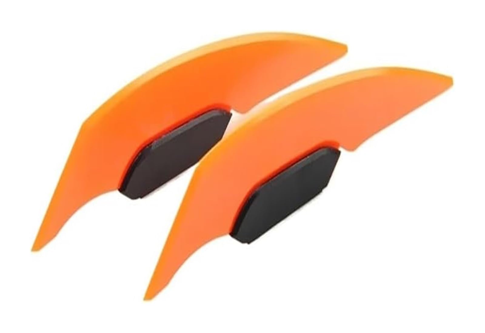 Seitenluftkanal Abdeckung Universal Motorrad Winglet Aerodynamischer Spoiler Flügel Motorrad Dekoration Aufkleber Motorrad Roller Seitenverkleidung(Orange) von SRVSQTPTVK
