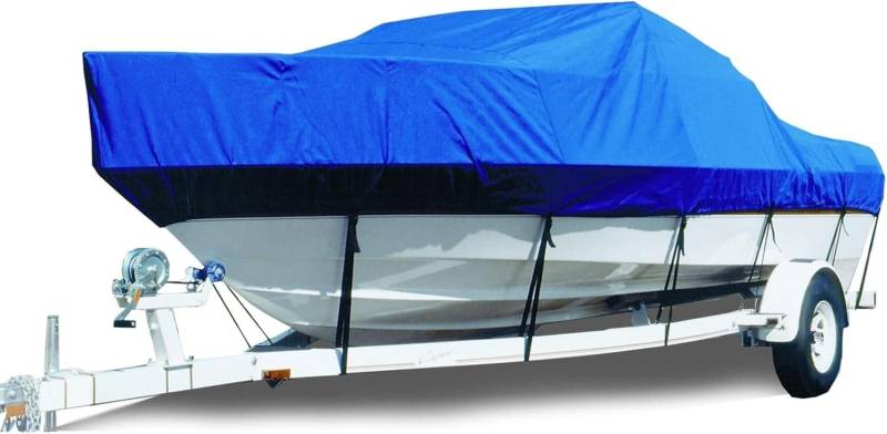 Bootsabdeckung for V-Rümpfe, Tri-Hull-Fischer- und Skiboote, Flachboot, 420D, fahrbare Bootsabdeckung Schutzhülle(20~22FT) von SSDDLZEQ