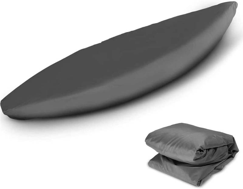 Kajak-Abdeckungen Kanu-Abdeckungen Lager-Abdeckungen Paddleboard-Abdeckungen Fischerboote Schutzhülle(Grigio,4.1-4.5m) von SSDDLZEQ
