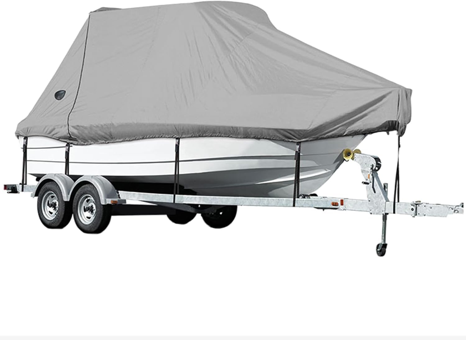 Robuste, wasserdichte Bootsabdeckung aus 600D-Polyester for Trimaran-Fischerboote mit V-Rumpf, UV-beständig, trailerbar(19-21FT-V) von SSDDLZEQ