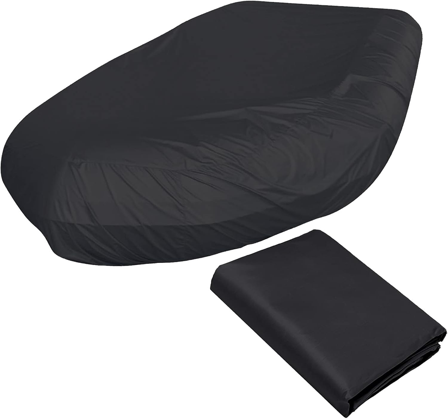 Strapazierfähige Schlauchbootabdeckung, wasserdicht, staubdicht, Sonnenschutz, UV-Schutz, Schutz for Boote/Beiboote/Versorgungsboote, Schutz for Gummiboote, Abdeckungen for Beiboote, Angelkajaks(Black von SSDDLZEQ