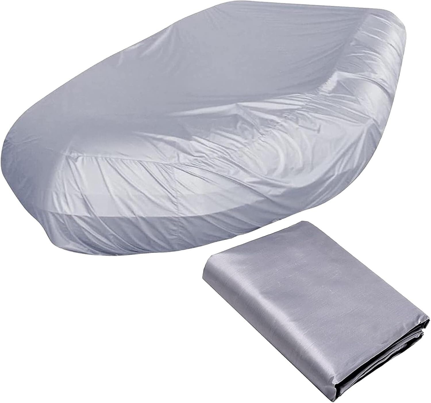 Strapazierfähige Schlauchbootabdeckung, wasserdicht, staubdicht, UV-blockierend, Bootsschutz, Gummi-Boot-Protektoren, Schlauchboot-Schutzabdeckung, Schutzabdeckung (Silber, 230 x 94 x 46 cm) von SSDDLZEQ