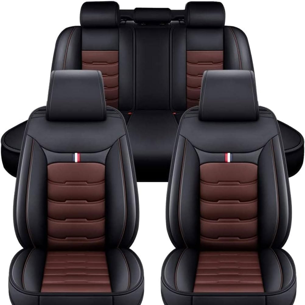 SSIMOO Auto Sitzbezüge Set Autositzbezüge für Mer-cedes Be-nz GLC-Class GLC 300 X253 GLC 200 X253 GLC 300e X253 GLC 250 C253, Vorne Und Hinten Leder Auto-Schonbezüge Wasserdicht Zubehör Innenraum von SSIMOO