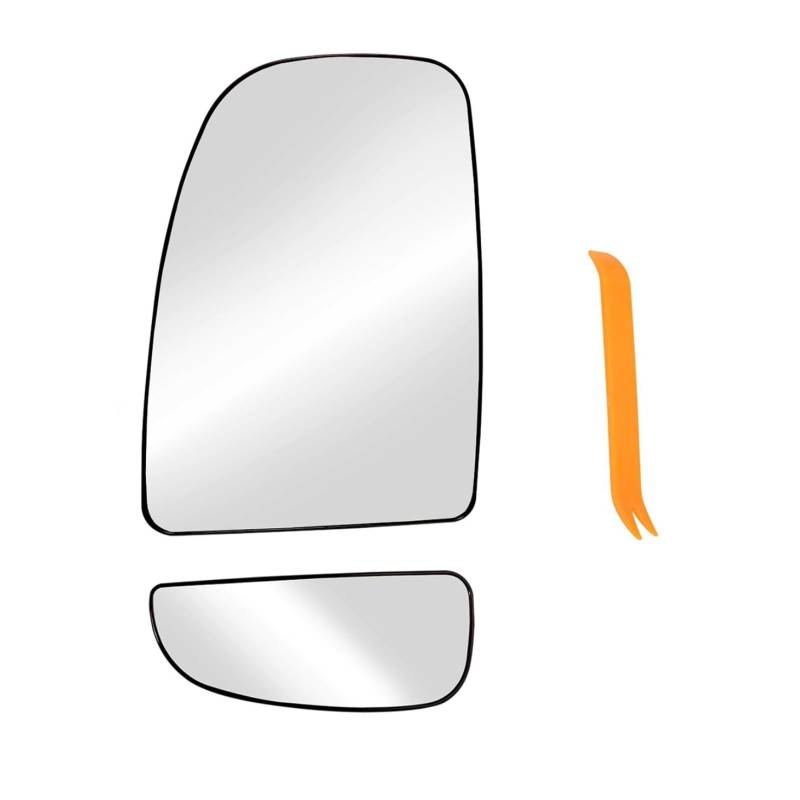Spiegelglas Ersatz für Ducato Jumper Boxer Movano C 2006-2023 Beheizbar Konvex Ersatzspiegelglas Außenspiegel Glas Links Fahrerseite Spiegelglas Rechts Asphärisch Rückspiegelglas (Links) von SSJkeji