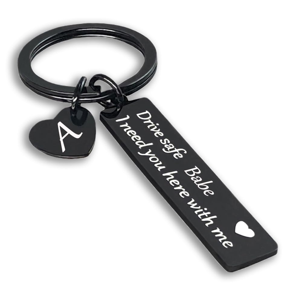 SSLBeryl Drive Safe Schlüsselanhänger, Geschenke für Freund, Männer, Frau, Geburtstag, Valentinstag, Weihnachten, Geschenke für Ehemann und Ihn, Schwarz A, 1.97inchx0.47inch SSLBeryl Drive Safe Schlüsselanhänger, Geschenke für Freund, Männer, Frau, Geburtstag, Valentinstag, Weihnachten, Geschenke für Ehemann und Ihn, Schwarz A, 1.97inchx0.47inch von SSLBeryl