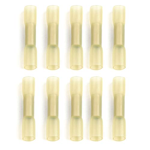 10 PCS Yellow Waterproof Insulated Heat Shrink Terminals Seal Butt Wire Connectors Crimp Terminals kit AWG 12-10 von SSOPTMCB